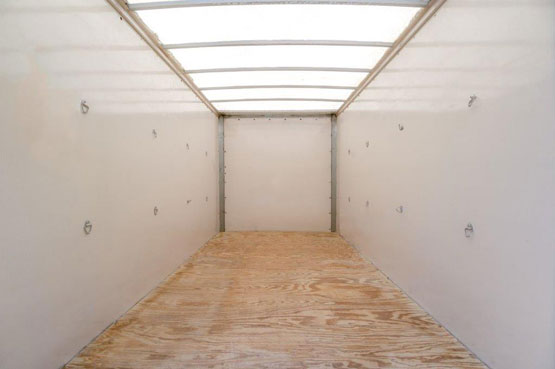 large portable storage box, interior view